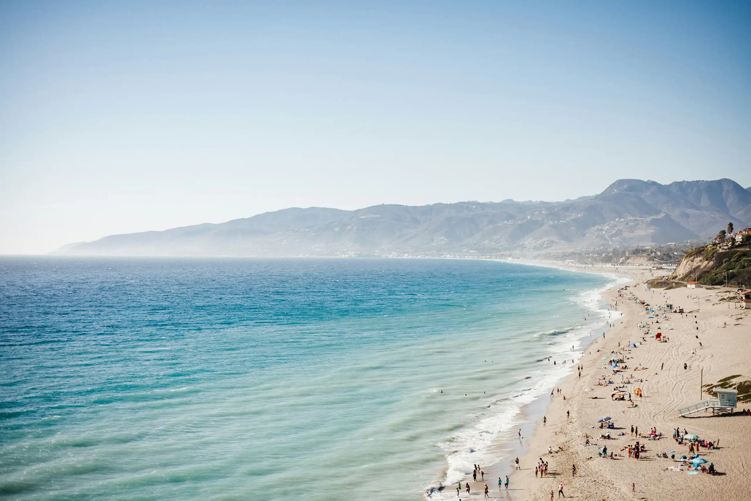 Malibu with beach